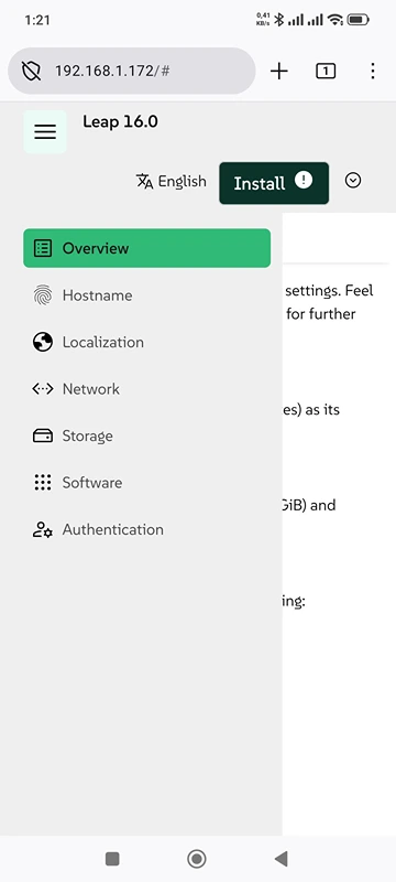 agama menu mobile