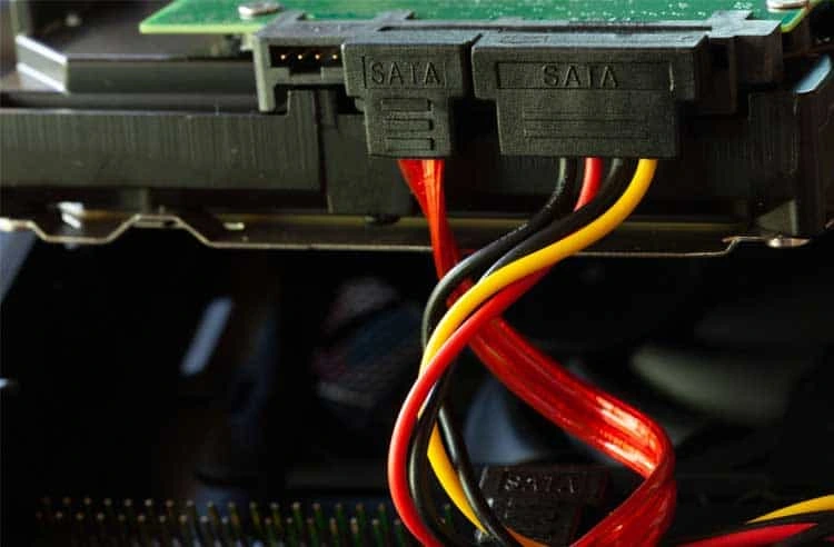 a sata connected disk