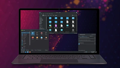 a computer with kde
