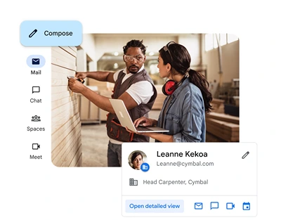 a pro email in g workspace