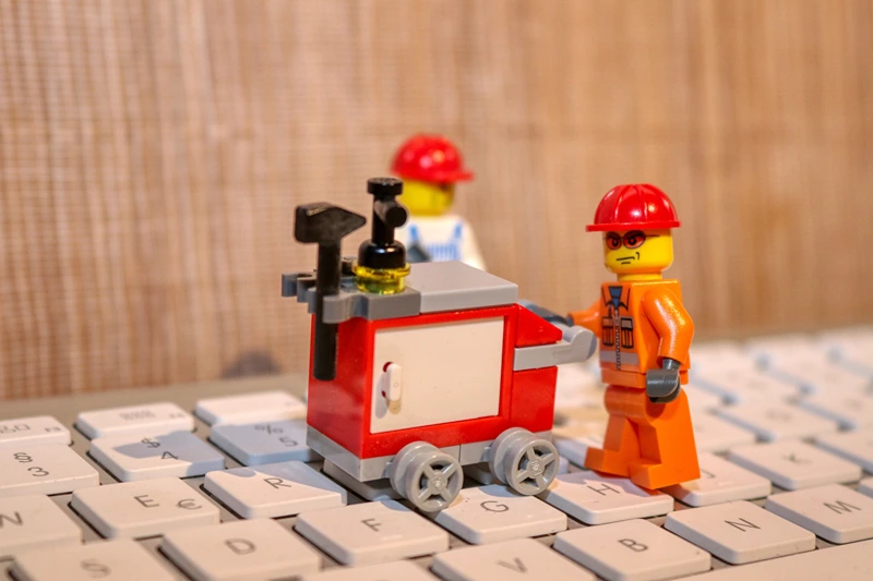 lego men gving home service