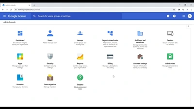 google workspace admin panel