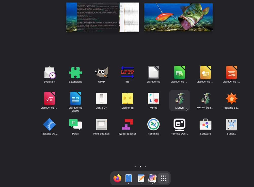 myrlyn in the gnome desktop