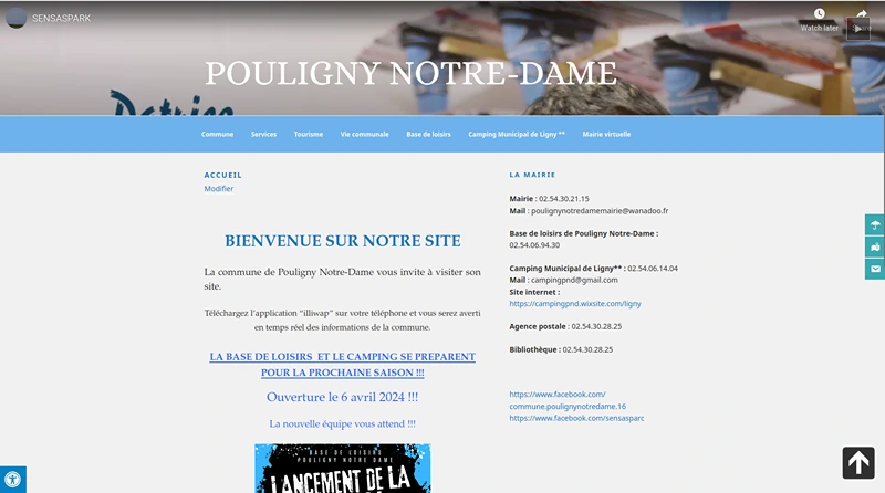 old website of pouligny town