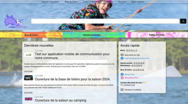 new website of pouligny town