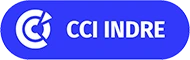 Logo of the business center of Indre, France.